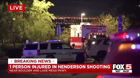 1 man|1 man injured in Henderson shooting .